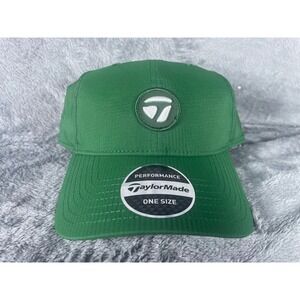 NWT TaylorMade Performance Radar Golf Hat Green Adjustable OSFA